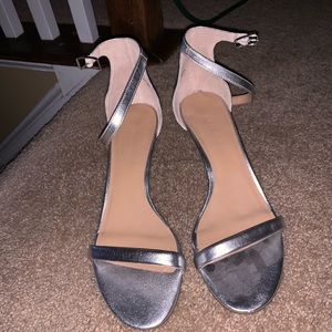 Banana republic silver heels